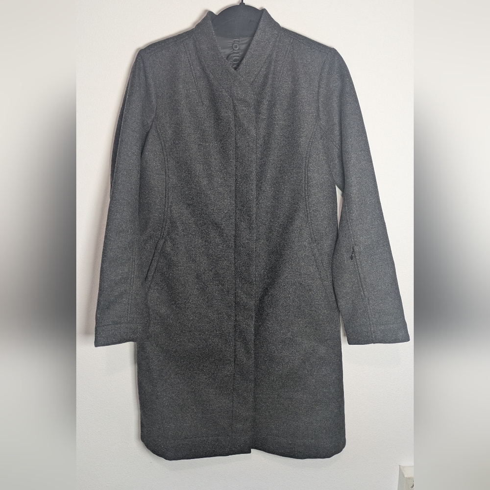 Lululemon Womens Dark Grey Charcoal Fall Wool Jacket Coat Size 4 Like New Preppy - Picture 2 of 10